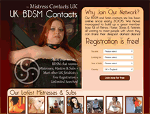 Tablet Screenshot of mistress-contacts-uk.co.uk